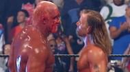 Shawn Michaels and Hulk Hogan face-off.